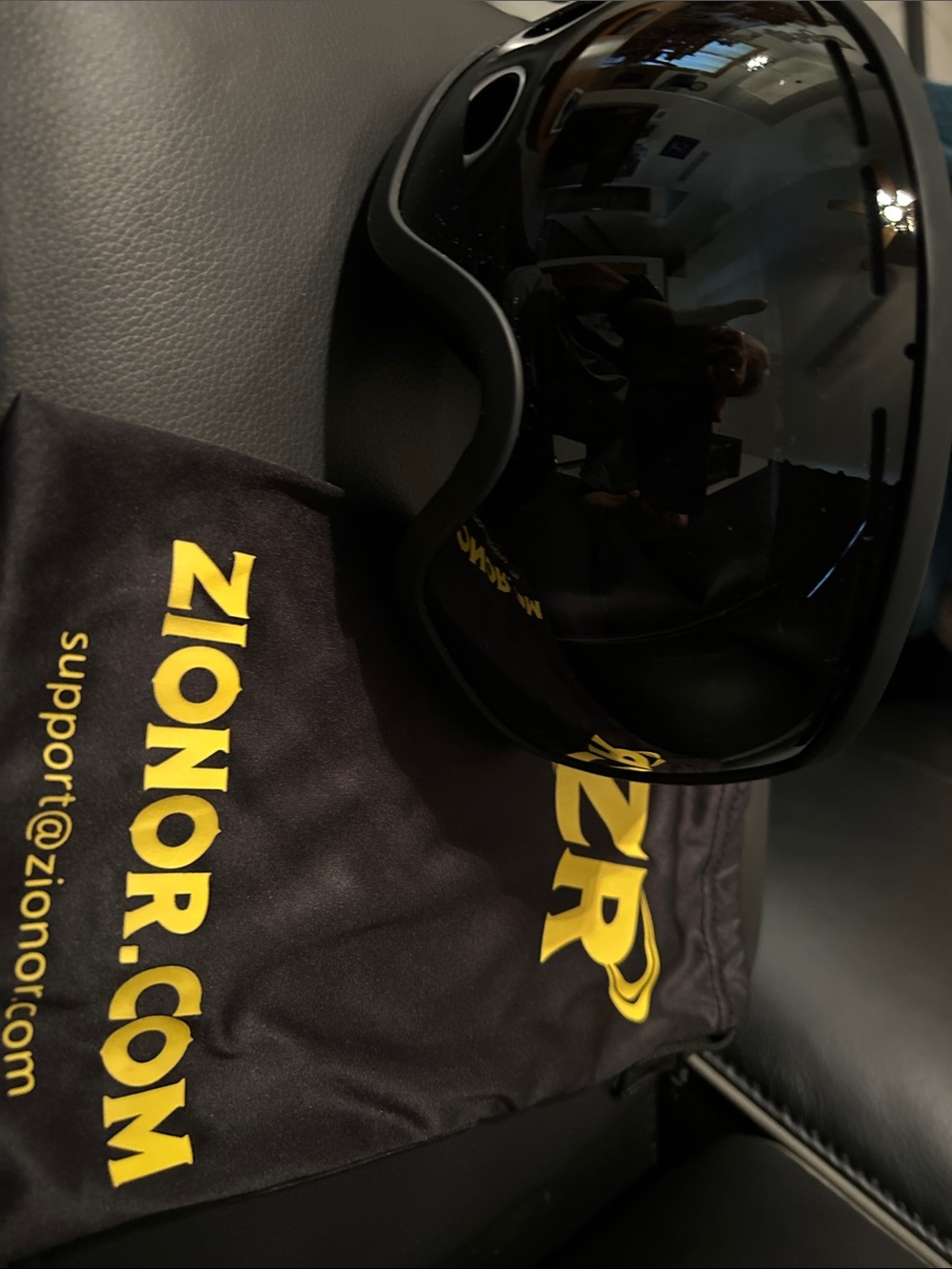 Zionor Men’s Black Polarized Sports Sunglasses